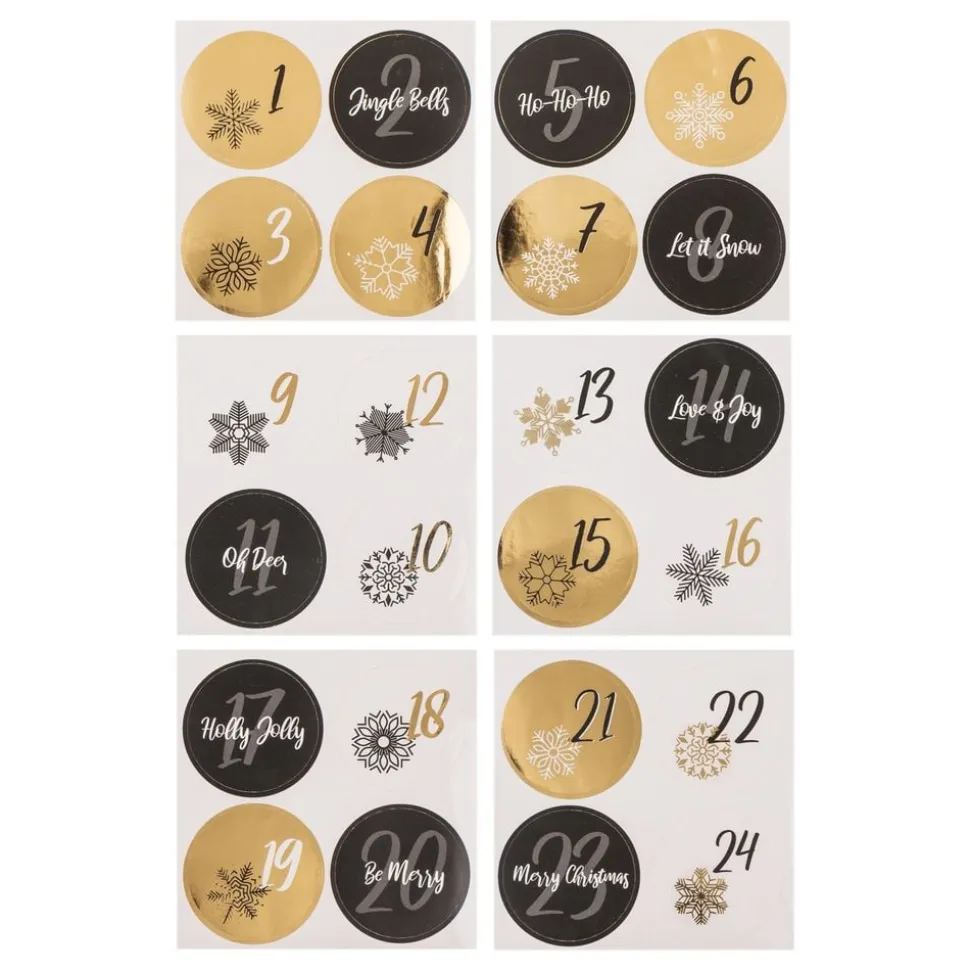 Adventskalender Esker Svart/Gull