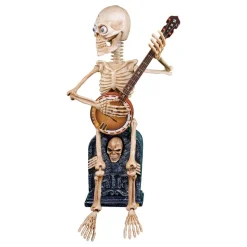 Animasjonsskjelett med banjo-rekvisitt