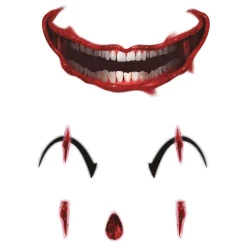 Ansiktstatoveringer Creepy Clown