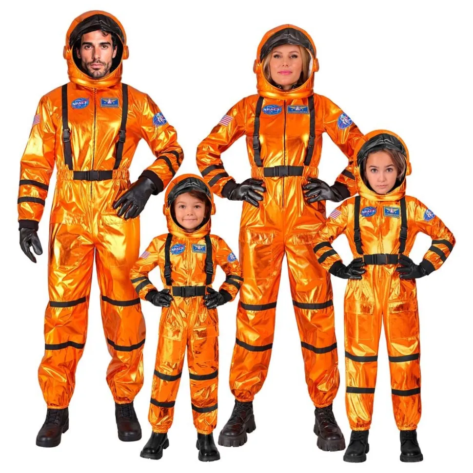 Astronaut Orange Metallic Herre Kostyme