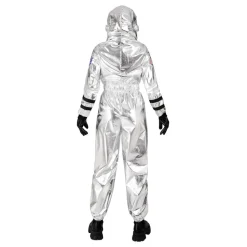 Astronaut Silver Metallic Dame Kostyme