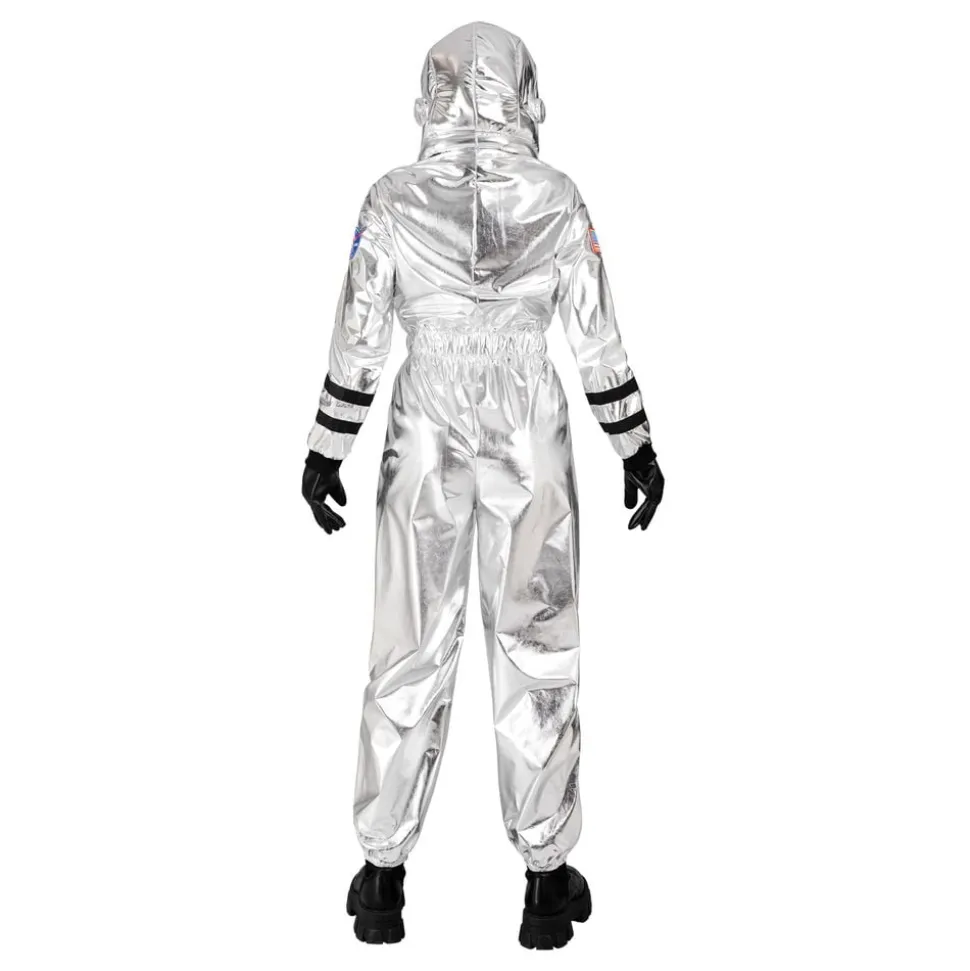 Astronaut Silver Metallic Dame Kostyme