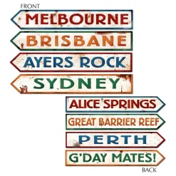 Australske Veiskilt Dekorasjon