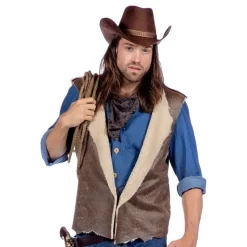 Autentisk Western Vest Brun