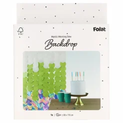 Backdrop Grønn/Hvit