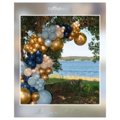 Ballongbue Blå/Gull/Beige