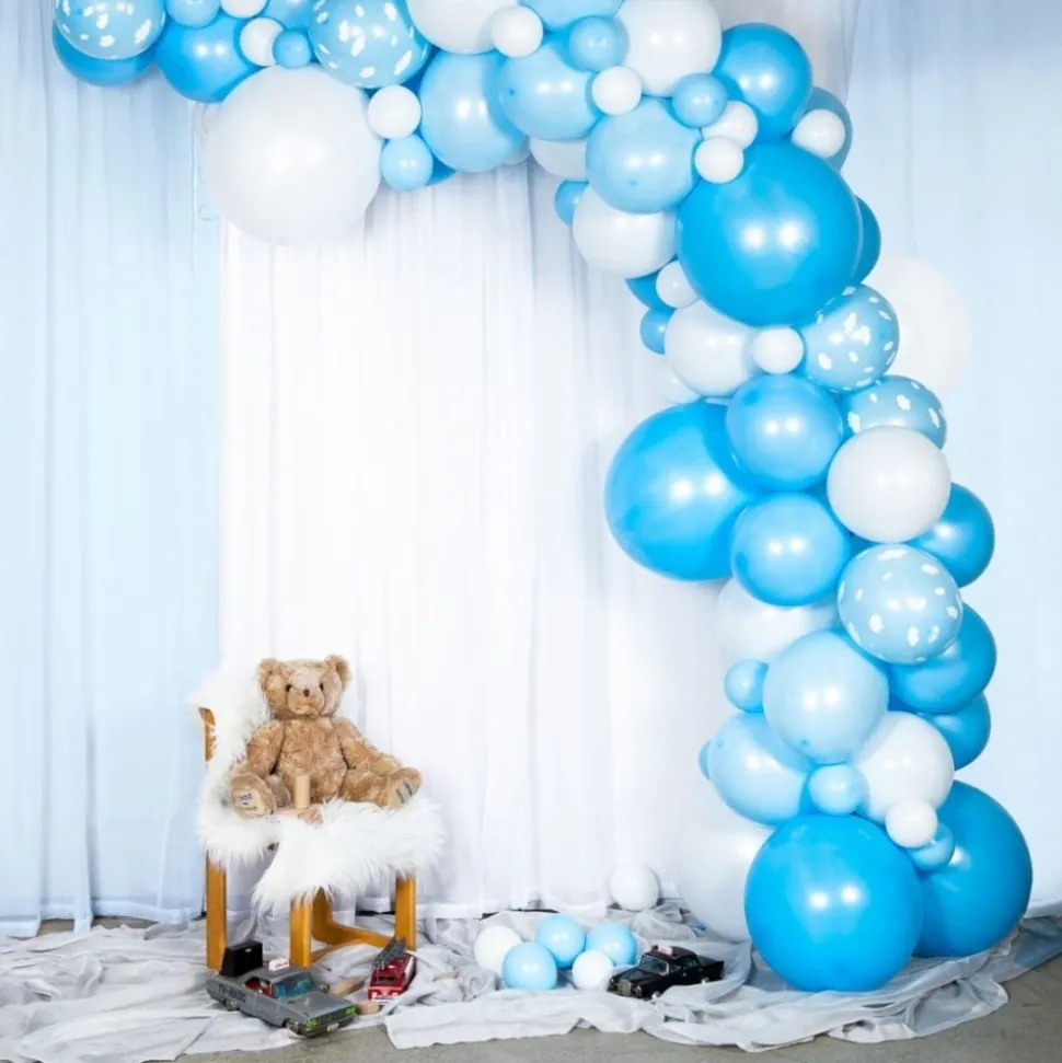 Ballongbue Blå/Hvit