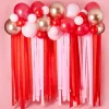 Ballongbue med Streamers Rød/Rosa