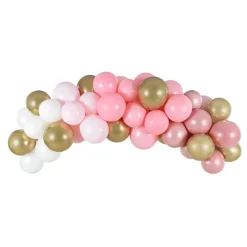 Ballongbue Rosa/Gull Sett