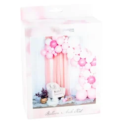 Ballongbue rosa/hvit