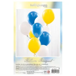 Ballongbukett Blå/Gul