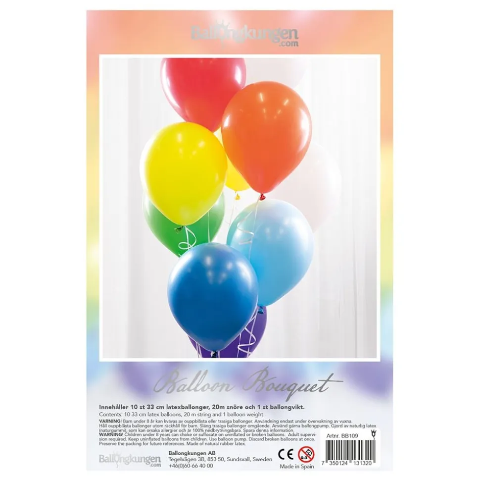 Ballongbukett Regnbue