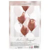 Ballongbukett Roségull/Krom