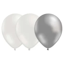 Ballonger Bryllup Hvite/Grå