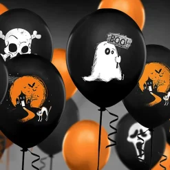 Ballonger Halloween Svart/Oransje Pastell
