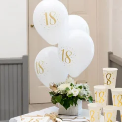 Ballonger 18 Hvit/Gull