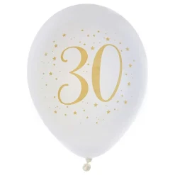 Ballonger 30 Hvit/Gull