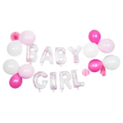 Ballonggirlander Baby Girl