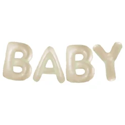 Ballonggirlander Baby Kremhvit