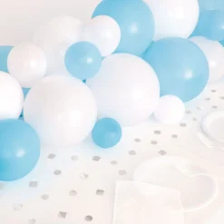 Ballonggirlander Bord Blå/Hvit