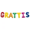 Ballonggirlander Gratulerer Flerfarget