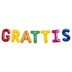 Ballonggirlander Gratulerer Flerfarget