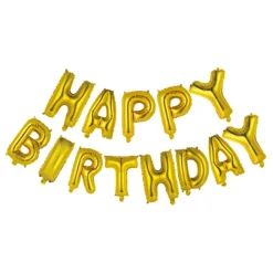 Ballong Girlander Happy Birthday Gull