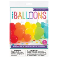 Ballonggirlander & Konfetti Regnbue