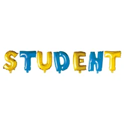 Ballong Girlander Student Blå/Gul
