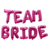 Ballonggirlander Team Bride Hot Pink