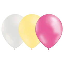 Ballongkombinasjon Hvit/Elfenben/Metallisk Rosa