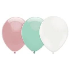 Ballongkombo Lyserosa/Mintgrønn/Hvit