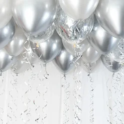 Ballongsett Tak Silver