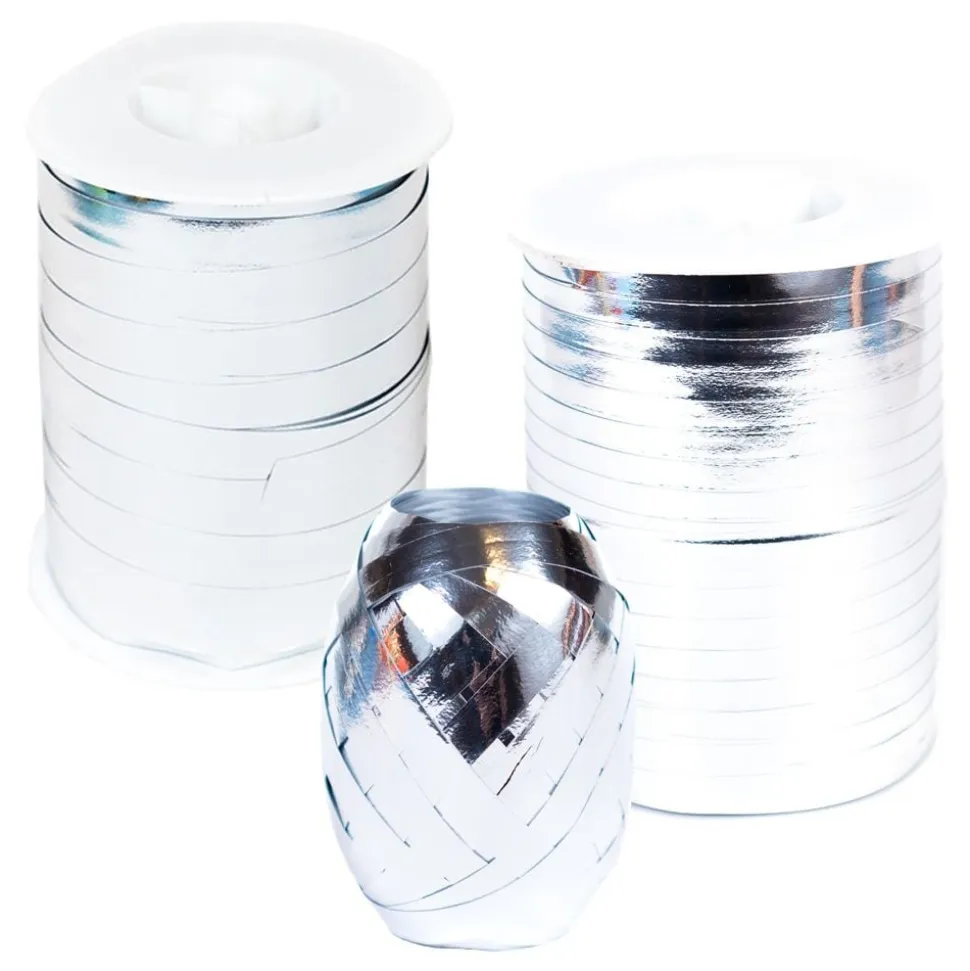 Ballongsnøre Metallic Sølv
