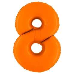 Ballongtall Matt Oransje