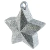 Ballongvekt Stjerne Sølv Glitter