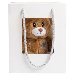 Bamse med Blått Hjerte i Gavepose