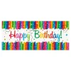 Banner Happy Birthday Regnbue