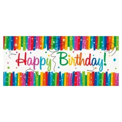 Banner Happy Birthday Regnbue