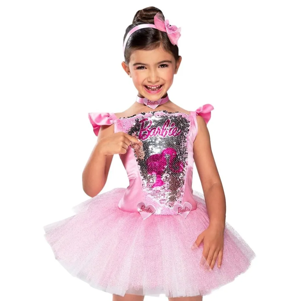 Barbie Ballerina Paljetter Barn Kostyme