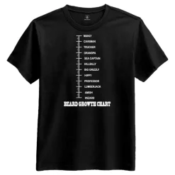 Beard Growth Chart T-shirt
