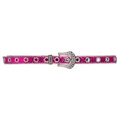 Belte med Glitter Neonrosa