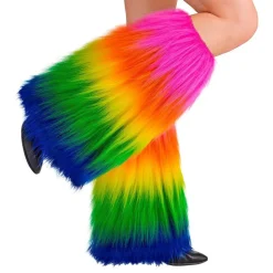 Benvarmere Fluffy Regnbuefargede Deluxe