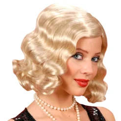 Bølgete Blond Parykk