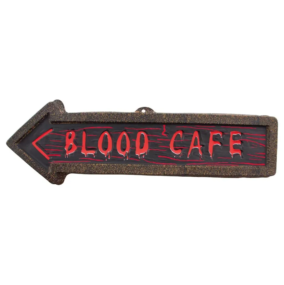 Blood Café Veggskilt