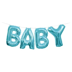 Bokstavballonger Baby Blå