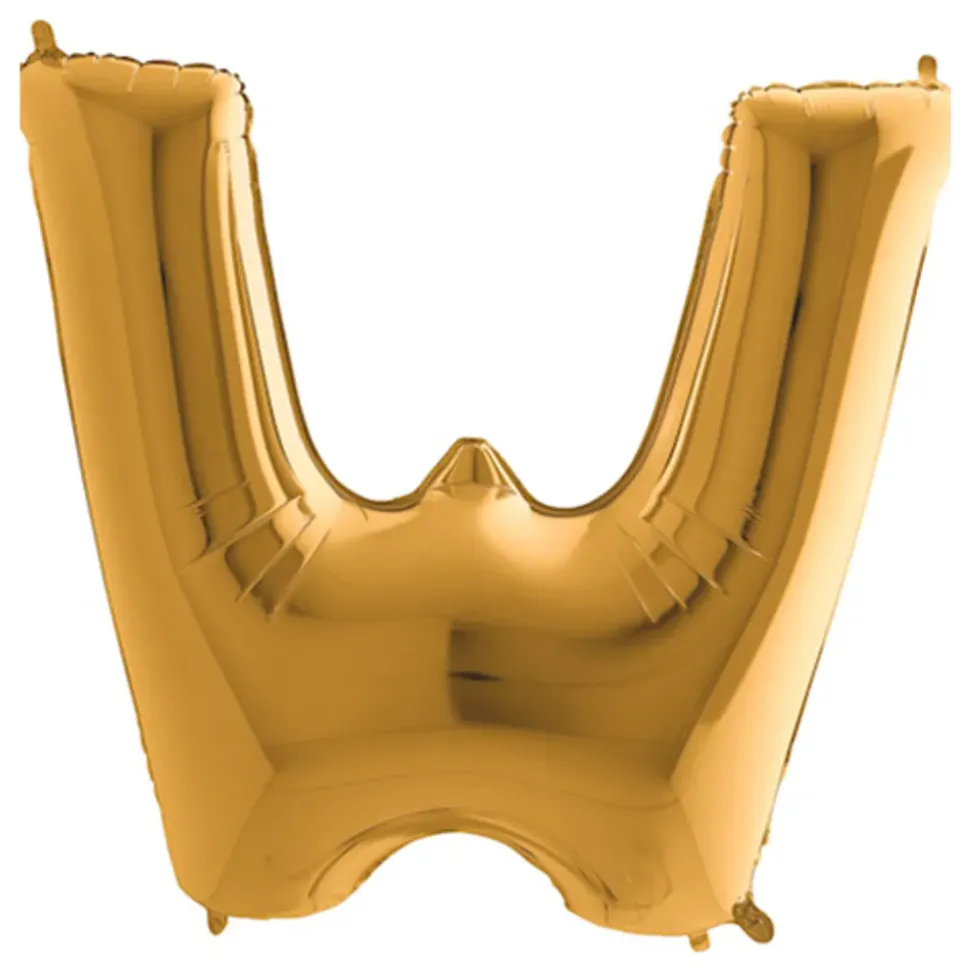 Bokstavballong Gull Metallic