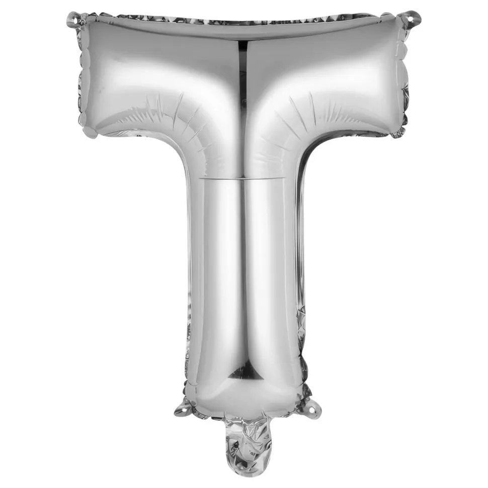 Bokstavballong Mini Sølv Metallic