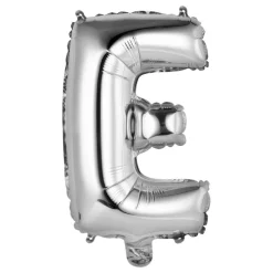 Bokstavballong Mini Sølv Metallic