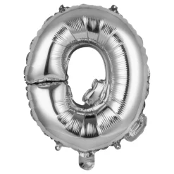 Bokstavballong Mini Sølv Metallic